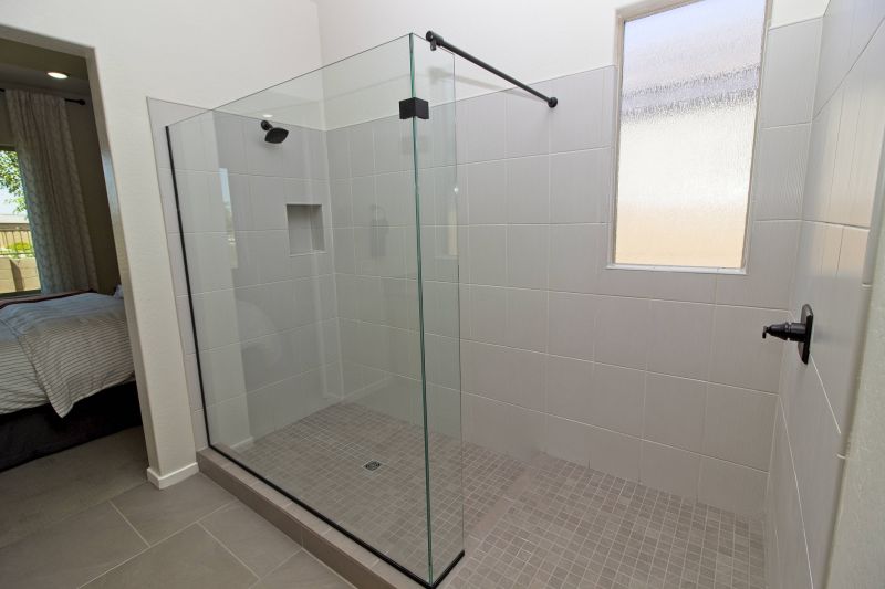 Minimalist Shower with Recessed Lighting